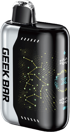 Geek Bar Pulse X disposable vape device featuring 3D LED display and sleek design.