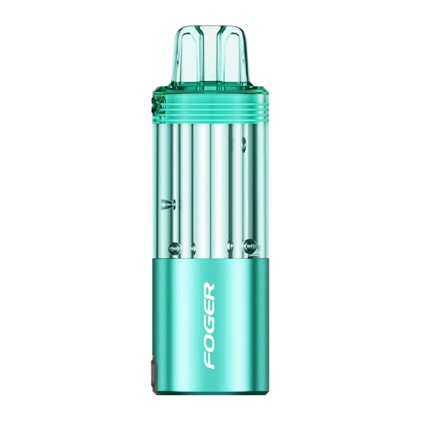 Foger Switch Pro Pods vaporizer in vibrant teal color, designed for premium flavor delivery and consistency.