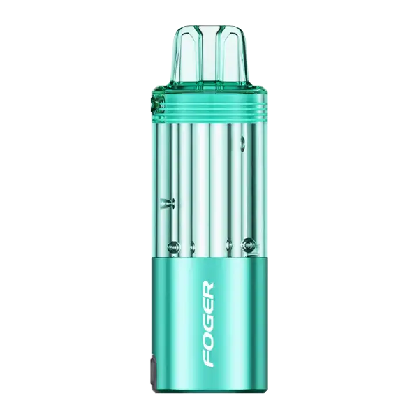 Foger Switch Pro Pods vaporizer in vibrant teal color, designed for premium flavor delivery and consistency.