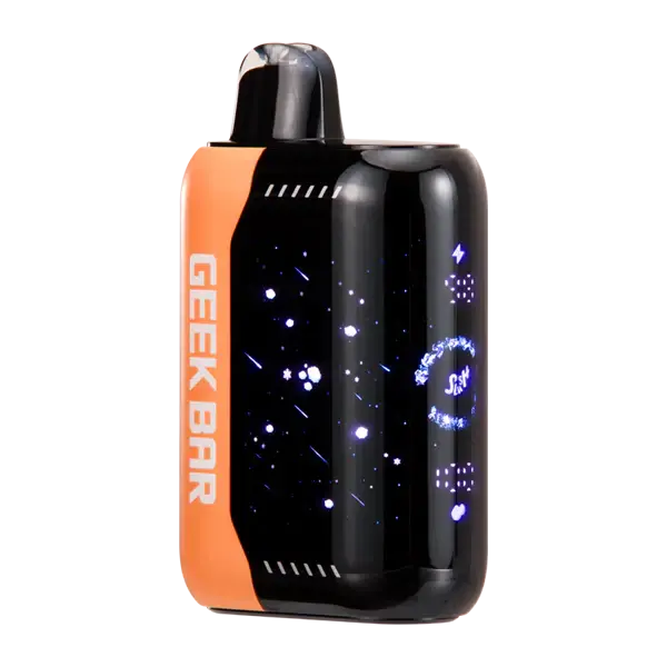 Geek Bar Pulse X device showcasing vibrant 3D LED display and sleek design for optimal vaping performance.