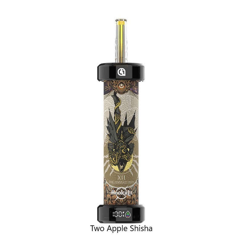 Olit Hookalit disposable vape featuring Two Apple Shisha, digital display, and stylish tarot-themed design.
