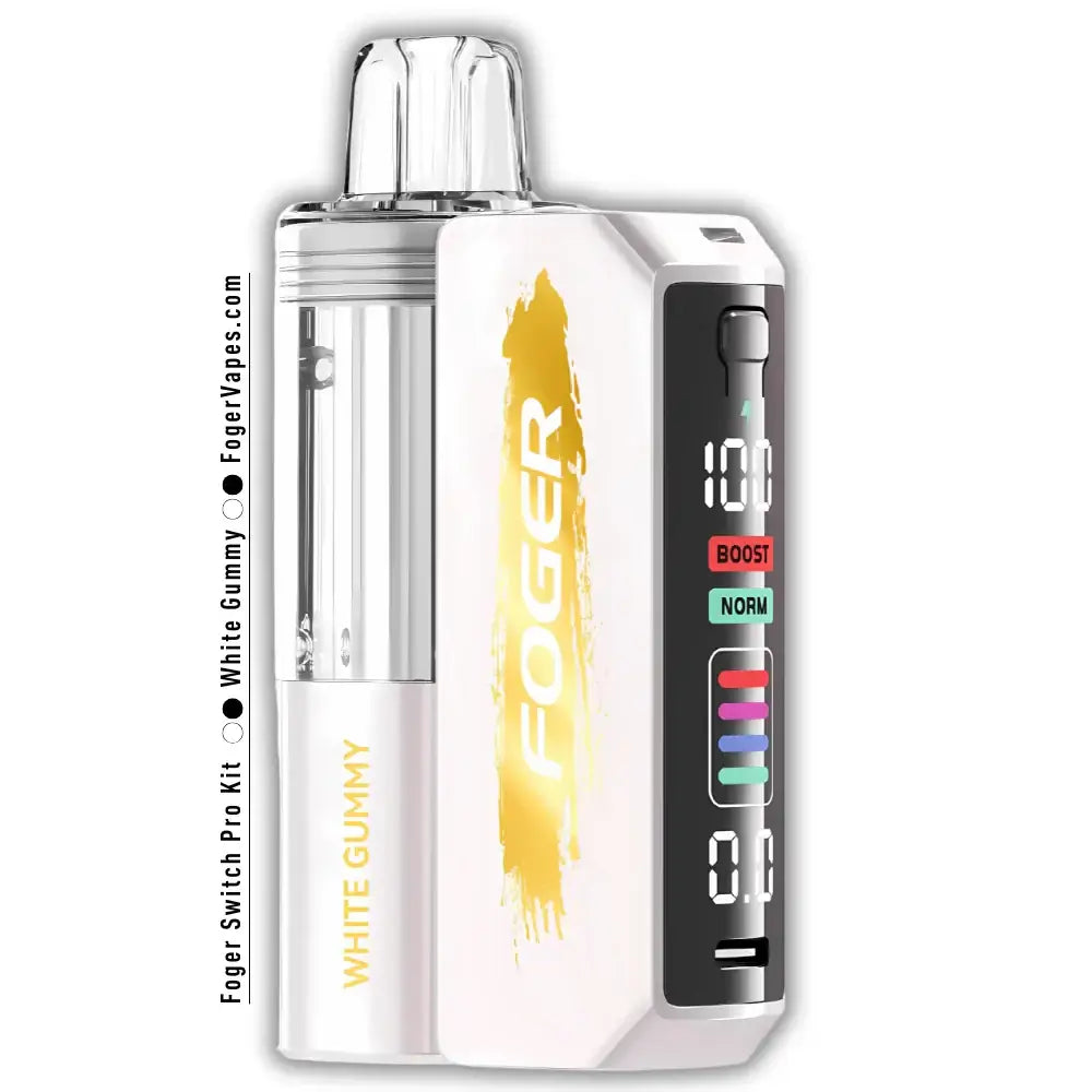 Foger Switch Pro Kit featuring a white design and with a great taste of gummy flavor