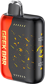 Geek Bar Pulse X disposable vape device featuring a sleek design and vibrant color accents.