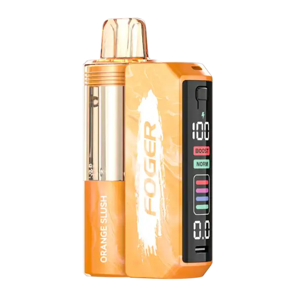 Foger Switch Pro Kit in orange slush color, designed for 30,000 puffs and enhanced vaping experience.