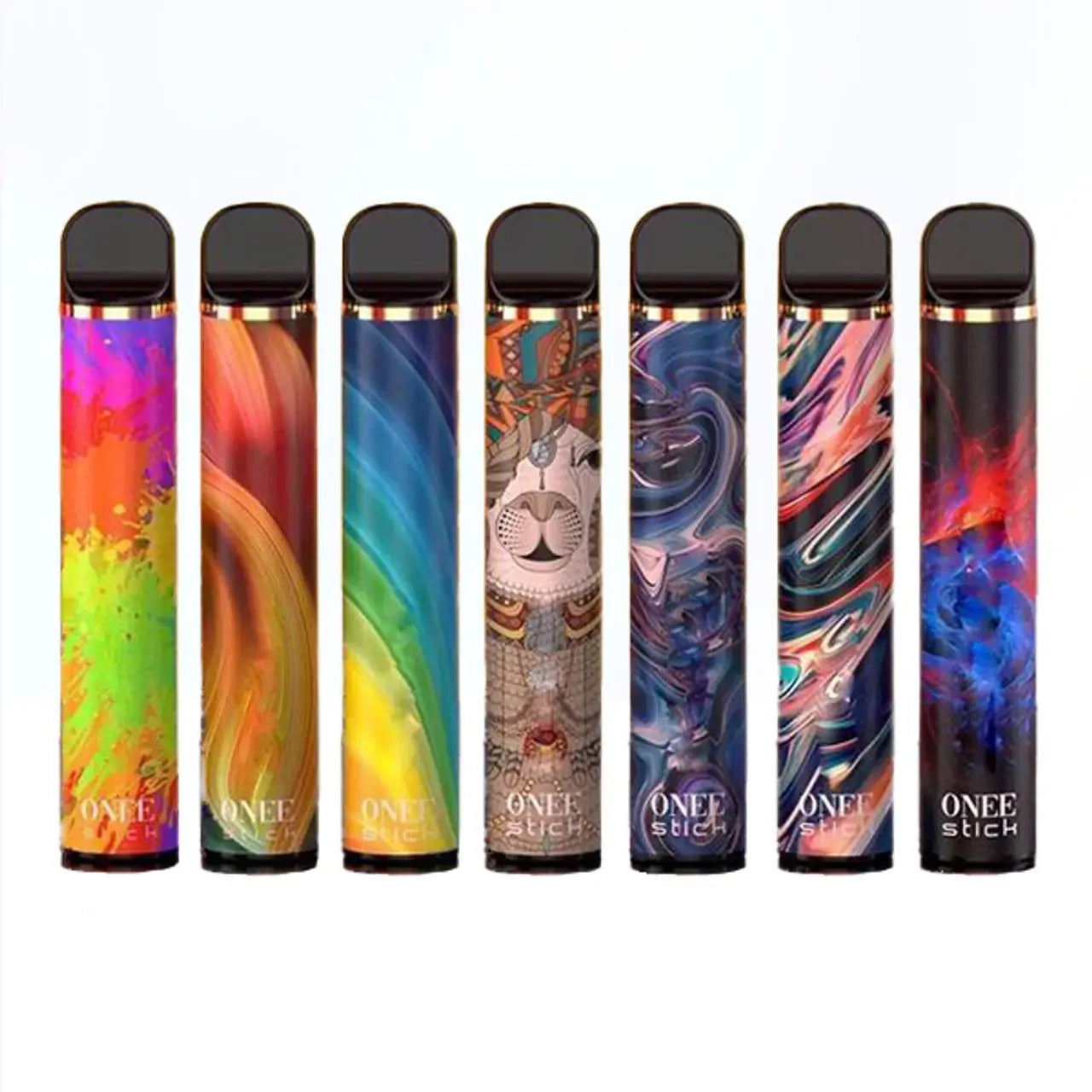KangVape Onee Stick disposable vapes variety pack with colorful designs, offering 2000 puffs of flavorful satisfaction.