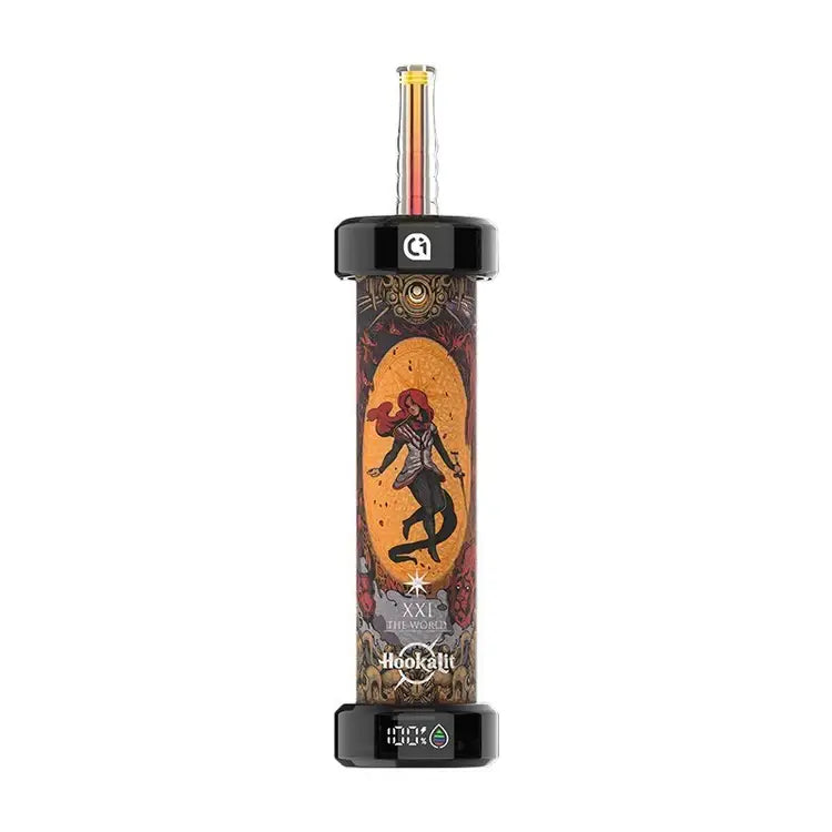 Olit Hookahlit disposable vape featuring tarot-themed design and digital display for 40K puffs.