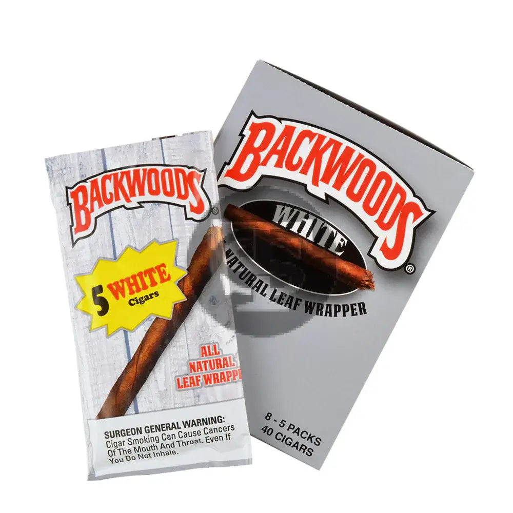 Backwoods All Natural Leaf Wrap 5 Pack, rustic flavor cigars in a vibrant packaging.