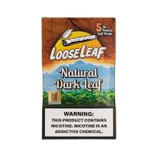 Loose Leaf Natural Leaf Wraps 5-pack, showcasing earthy flavors and smooth texture for a premium smoke experience.
